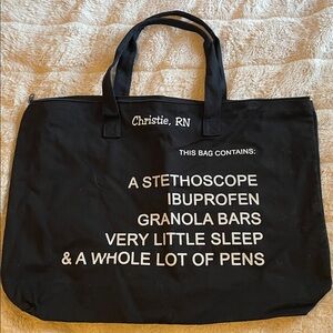 Black Tote Bag for Women